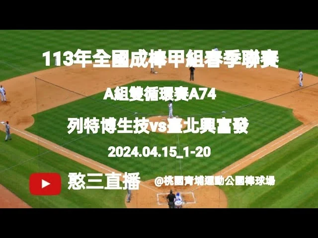 全國成棒春季聯賽盛大開打:聚焦亞運棒球培訓隊潛力新星
