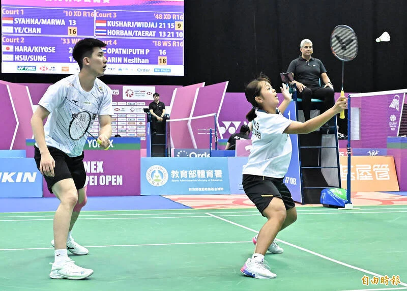 全英混雙冠軍氣勢如虹！葉宏蔚詹又蓁瑞士羽球公開賽旗開得勝