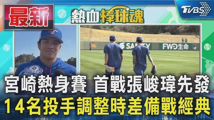 張峻瑋WBC熱身賽展現壓制力,1局狂飆2K!