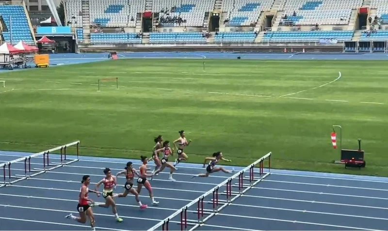 林子婕於全中運100公尺跨欄項目勇奪金牌，創下世界U16第三傑的佳績