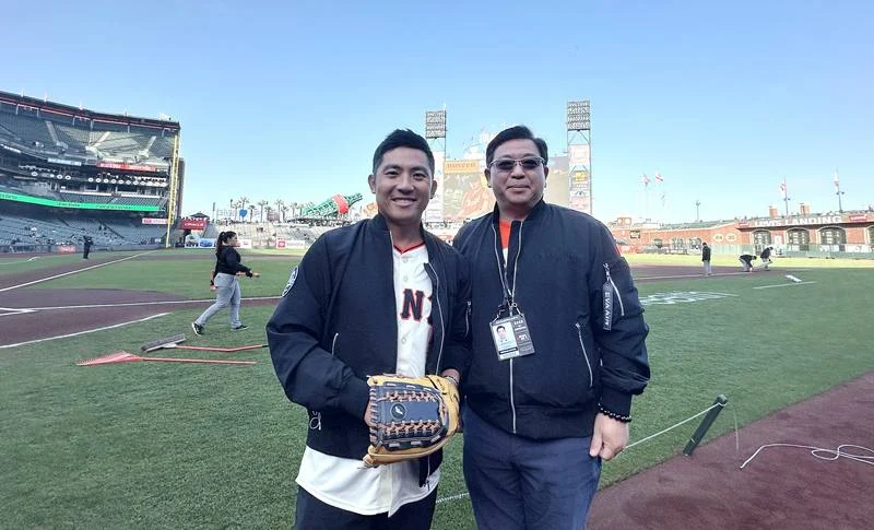 伍志翔於MLB巨人台灣日驚豔開球：棒球魂燃燒舊金山